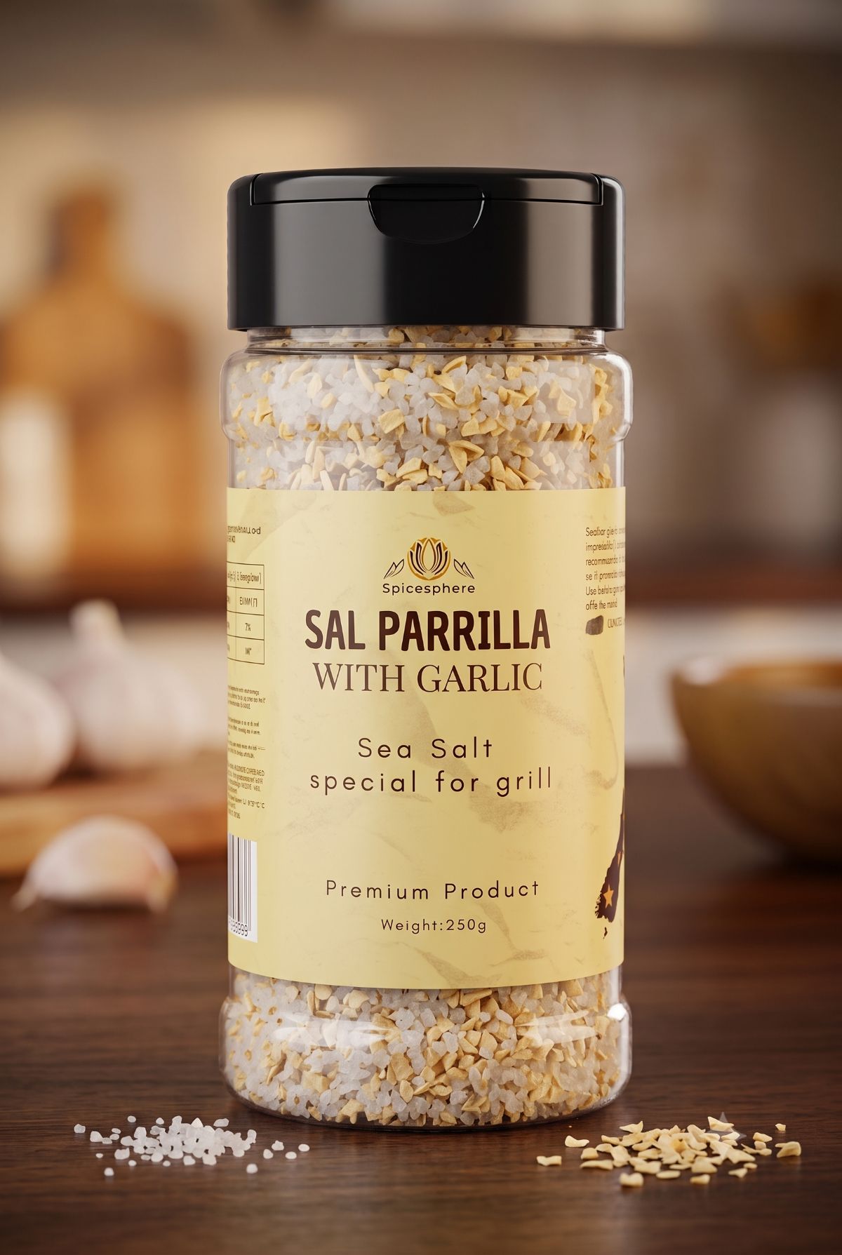 Sand Garlic — fine granulated garlic pouch, Spice Sphere